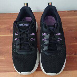 BOBS by SKECHERS Sport B Flex Memory Foam Sneakers in Black - Size 7.5